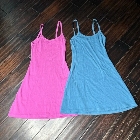 Los Angeles Apparel | Dresses | Spaghetti Strap Mini Dress Cotton Basic Casual  Los Angeles Apparel Summer Indie | Poshmark